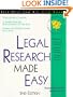 Legal Research Made Easy (Self-Help Law Kit)