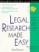 Book Legal Research Made Easy (Self-Help Law Kit)