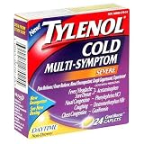Tylenol Cold Multi-Symptom, Severe, Daytime/Non-Drowsy, Cool Burst Caplets, 24-Count Boxes (Pack of 3)