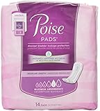 Poise Maximum Absorbency Pads with Leak-Block Sides, 14 Count