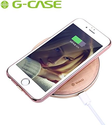 Quick QI Wireless Charger, Vdeli Natural Wood Birch Fast Charging Pad for Samsung Galaxy S7/S7 Edge/S6/S6 Edge/Note 5...Multiple Devices (QI005)