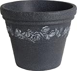 Dynamic Design RRV1606MZ Rose Vine Premium 15-Inch Poly Planter, Monzonite