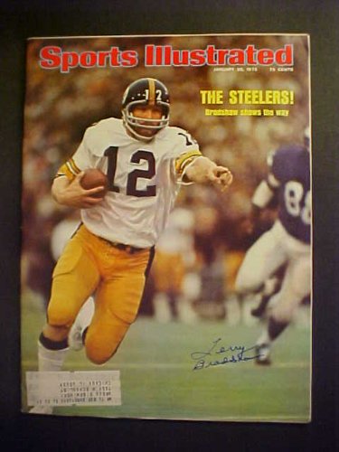 Terry Bradshaw Pittsburgh Steelers Autographed January 20, 1975 Sports Illustrated Magazine
