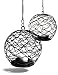 Strathwood Large Hanging Tealight Globe, Set of 2