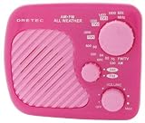 DRETEC AM/FM 防滴ラジオ 「ラーク」 ピンク PR-315PK DRETEC AM/FM 防滴ラジオ 「ラーク」 ピンク PR-315PK