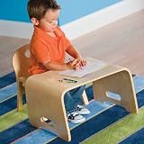 Kids Steam Bent Wood Desk and Chair