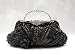 Classic Style Bridal Accessories Beaded Handbag Evening Purse Mini Bag Wedding Clutch Holiday Birthday Gift Bea010-black