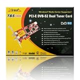 TBS Dual DVB-S2 High Definition Digital Satellite Tuner PCI Express Card HD (DVB-S2/DVB-S) Receiver