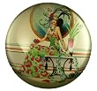 Crystal Glass Art Deco Charleston Lady Paperweight (c) Boxed Gift