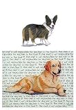 Welsh Corgi Cardigan Glass Cutting Board