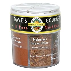 Dave's Gourmet 6 Pure Dried Chiles, 1.97-Ounces (Pack of 3)