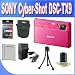 Sony TX Series DSC-TX9 Red 12.2MP Digital Still Camera with