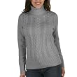 Merona&reg;Women's Cable Turtleneck - Heather Grey