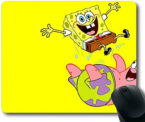New Design Mousepad Awesome Spongebob Mouse Pad Non-Slip Neoprene Standard Size 9 Inch(220mm) X 7 Inch(180mm) X 1/8 Inch(3mm)