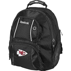 Reebok Kansas City Chiefs Backpack with Laptop Compartment