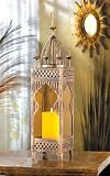 Arabian Palace Copper Finish Candle Lantern Decor Gift
