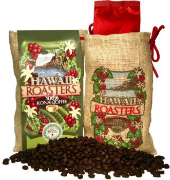 Award Winning Farm-Roasted 100% Kona Coffee, Whole Bean, Dark Roast 7 Oz by Hawaii Roasters