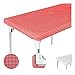TopTableCloth Table Cover Red & White checkered tablecloths Elastic corner Fitted Rectangular folding table 6 Foot 30
