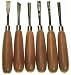 Wood Carvers Basic Tool Set With Straight Handles- 6 Piece