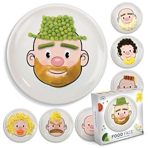 Kinderteller  "FOOD-FACE" Porzellan