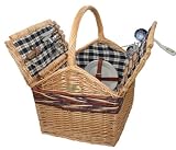 Farmhouse Picnic Basket for 4