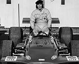 JACKIE STEWART 11X14 B&W PHOTO