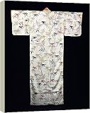 Box Canvas Print of Embroidered white satin ladies kimono, Japanese, Edo period, 1600-1867. from Heritage-Images