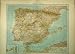 1910 German Map Spain Portugal Balearic Islands Print