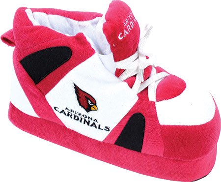 Comfy Feet Men's Arizona Cardinals 01 Indoor Slippers,Red/White,XL M US