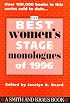 The Best Women's Stage  Monologues of 1996 (Best Women's Stage Monologues)