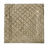 Coaster (4) - Natural/Brown Pandanus (10X10Cm)