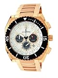 Le Chateau Rose-gold Watch w/Chrono & Military time "Sports Dinamica" Collection-5405MCHR