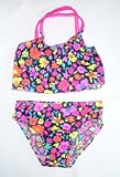 Toddler 2 PC Crisscross Black Mini Floral Floral