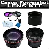 Lens Kit For The Canon Powershot G12, G11, G10 Digital Camera Includes 3.5X ....