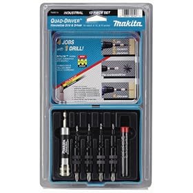 Makita 784832-A Quad-Driver Pre-Drill, Drive and Countersink Set, 13-Piece