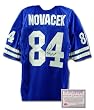 Jay Novacek Dallas Cowboys NFL Hand Signed Authentic Style Away Blue Jersey