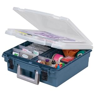Akro-Mils 15216 IBCL CraftDesign Scrapbook Organizer, Blue by Akro-Mils