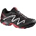 Salomon Men's XT Wings 2 Trail Running Shoe,Black/Black/Bright Red,8.5 M US