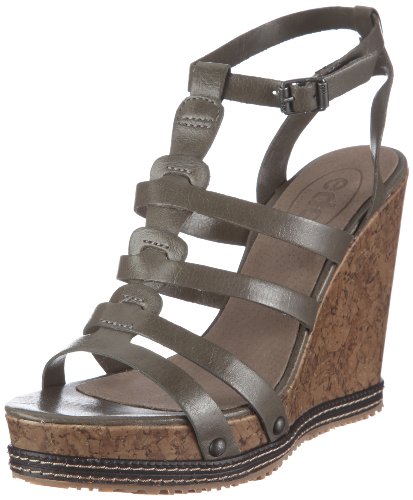 edc by Esprit TWIGGY CORK SANDAL S49516 Damen Sandalen/Fashion-Sandalen Preisvergleich