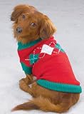 X-SMALL - Argyle Dog Sweater