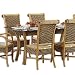 Reformation New Rattan Wicker Wood Dining Room Occasional Chairs Hl