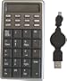 Adesso 19-Key Slim Mobile USB Keypad/Standalone Caluculator Combo with Retractable Cable  ( CKP-115 )