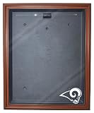NFL St. Louis Rams Cabinet Style Jersey Display, Brown