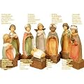 8 St�ck Krippenfiguren mit Weihnachtsgeschichte (4513)