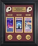 Washington Redskins Super Bowl Ticket and Game Coin Collectible Frame