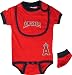 Los Angeles Angels of Anaheim Baby Bib and Bootie Creeper Set