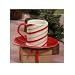 Candy Cane Espresso Cup/Saucer (set of 4)