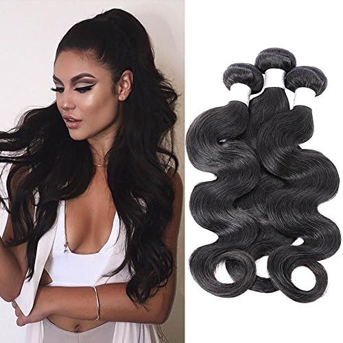 Darlingbaby Hair Products Brazilian Virgin Hair Body Wave 100% Unprocessed Human Hair 3 Pcs Lot Brazilian Body Wave Hair Weave Bundles (16inch18inch20inch)