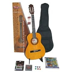Einsteiger Gitarrenset Easy Tune 4/4 - 4/4 Konzertgitarre mit Zubeh�r, Stimmger�t und Gitarren-Lehrbuch ohne Noten mit CD