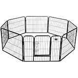 BestPet Heavy Duty Pet Playpen Cat Fence S Dog Exercise Pen, 24-Inch